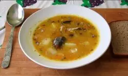 Суп  рыбный из консервов